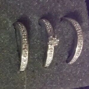 New Sterling Silver Rings 3 Piece Set 925 BGE Inside Reads: Yesterday Today Fore